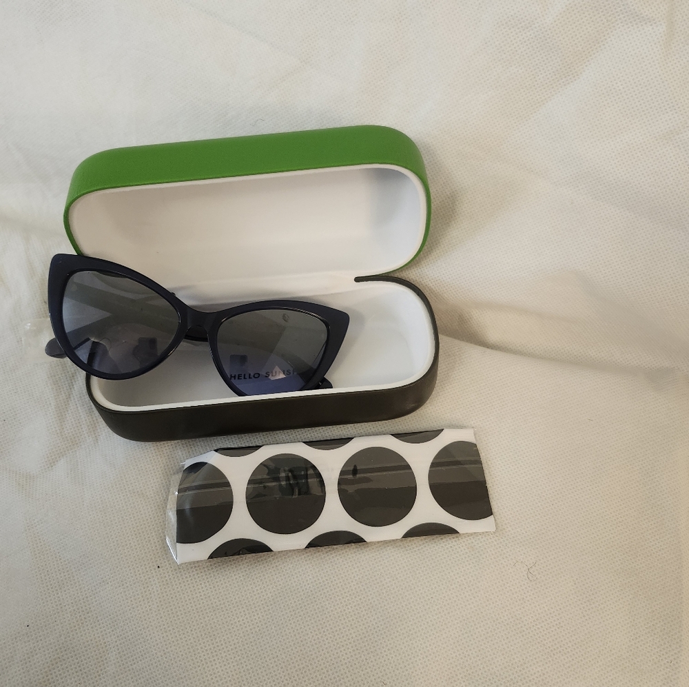 Kate Spade New York Karina Blue Cat Eye Sunglasse - Picture 3 of 9